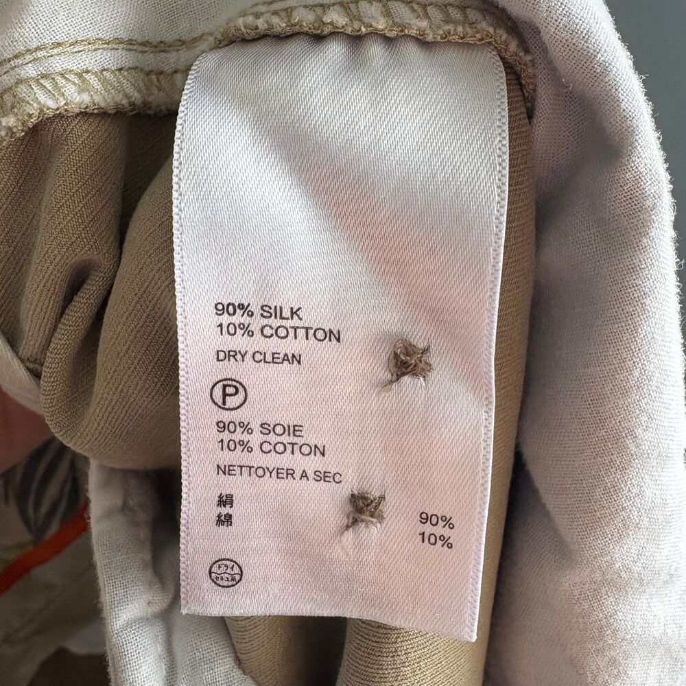 Tommy Bahama Big & Tall Silk Golf Shorts Khaki Tan Pleated Luxury Men’s 44R - Picture 8 of 8